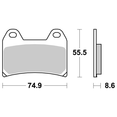 Sbs Jarrupalat Ceramic APRILIA, BENELLI, BMW, CAGIVA, DUCATI, HUSQVARNA, KTM, MOTO GUZZI, MOTO MORINI, MV AGUSTA, SUZUKI, VICTORY, YAMAHA