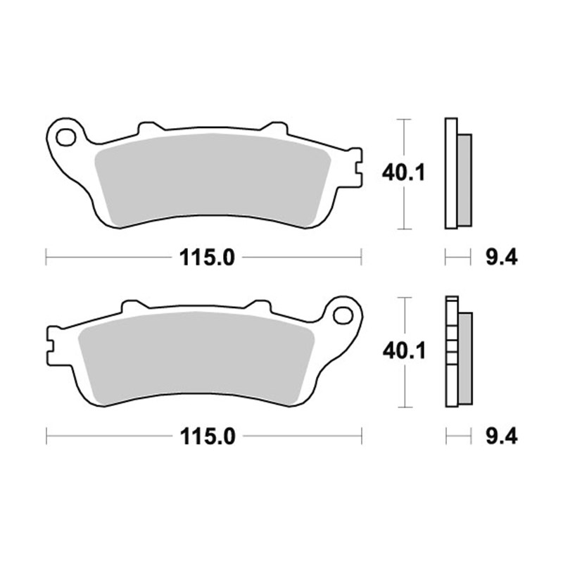 Sbs Jarrupalat Sintered Taakse