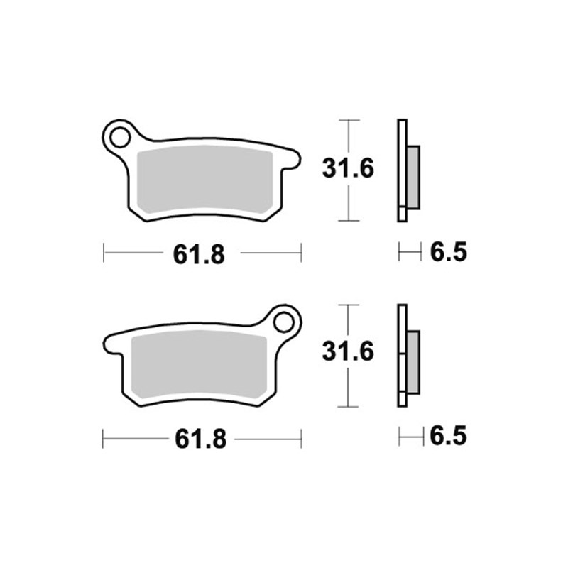 Sbs Jarrupalat Sintered Offroad GAS GAS, HUSQVARNA, KTM