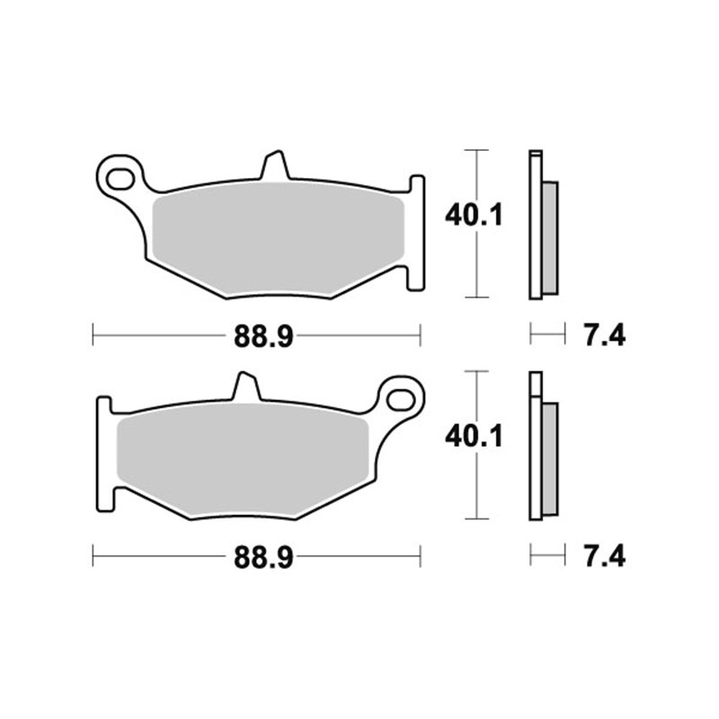 Sbs Jarrupalat Sintered Taakse SUZUKI