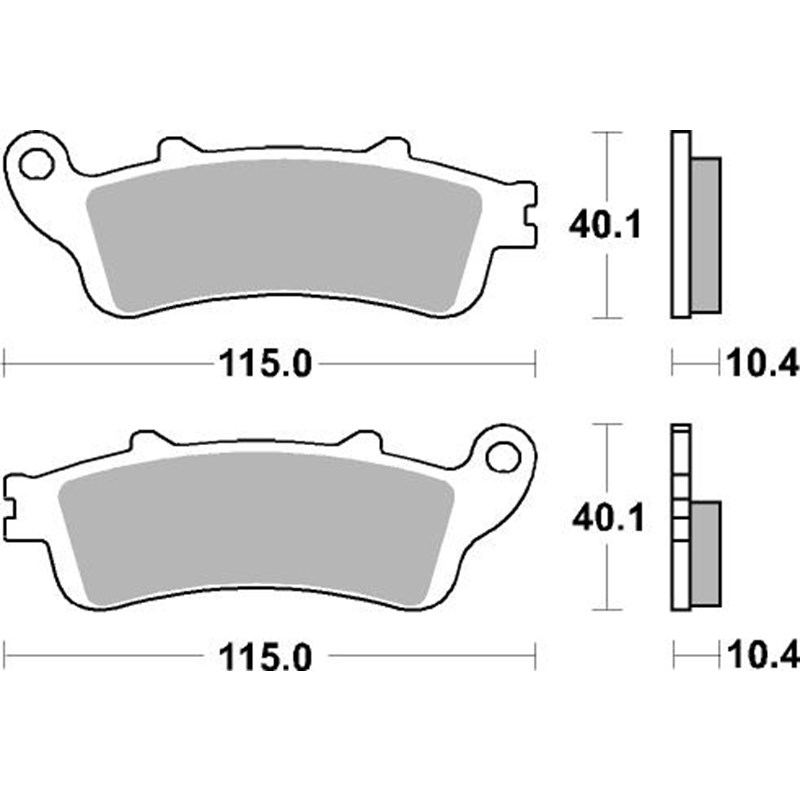 Sbs Jarrupalat Sintered Taakse HONDA