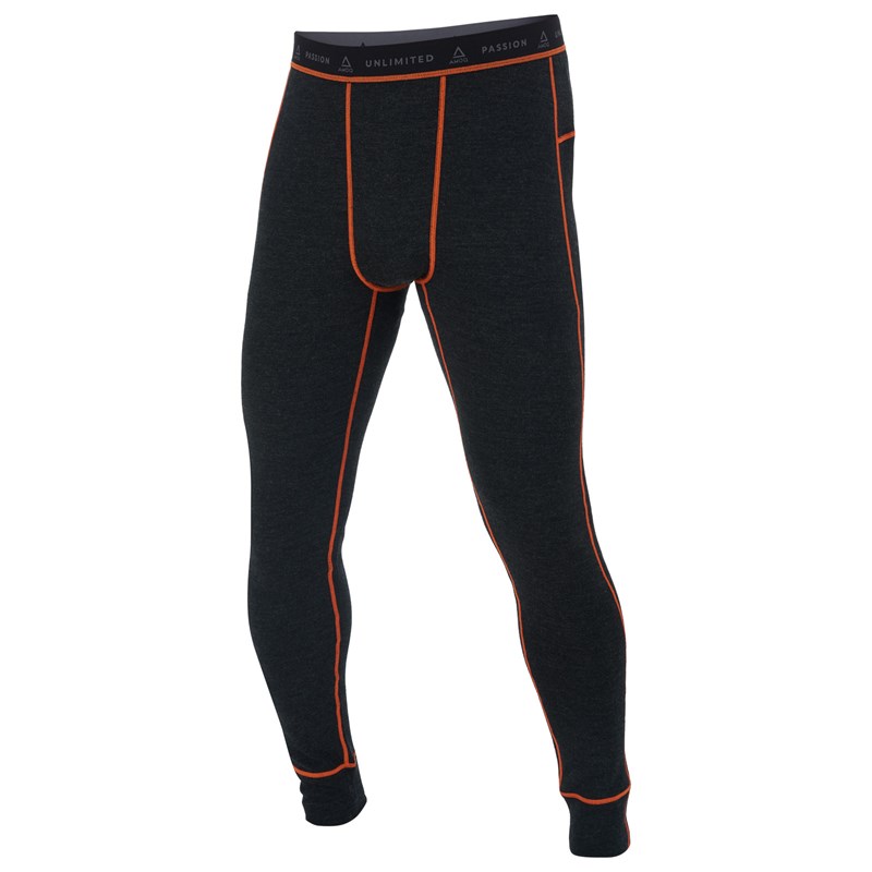 AMOQ 100% Merino Alushousut Harmaa/Oranssi XS