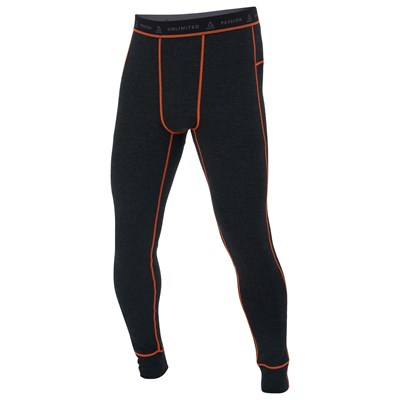 AMOQ 100% Merino Alushousut Harmaa/Oranssi XS