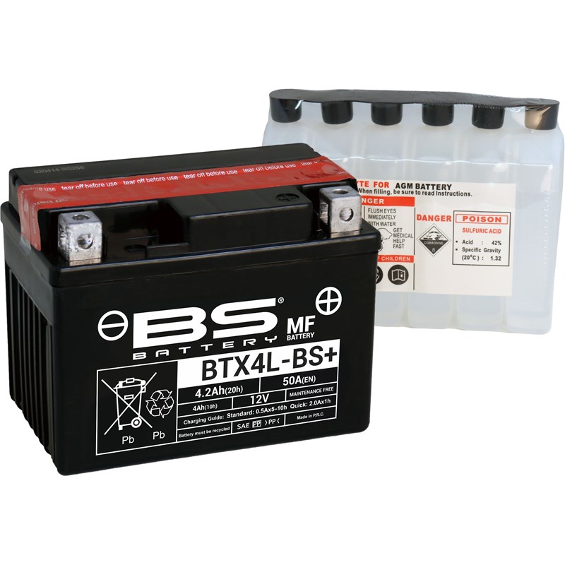 BS akku BTX4L-BS+ MF (cp) Maintenance Free