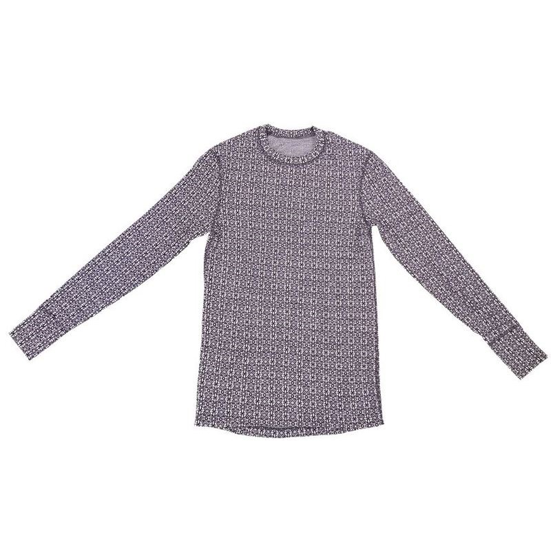 SVALA Merino Design O-neck Paita Jacquard musta/valkoinen L