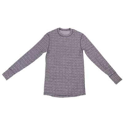 SVALA Merino Design O-neck Paita Jacquard musta/valkoinen L