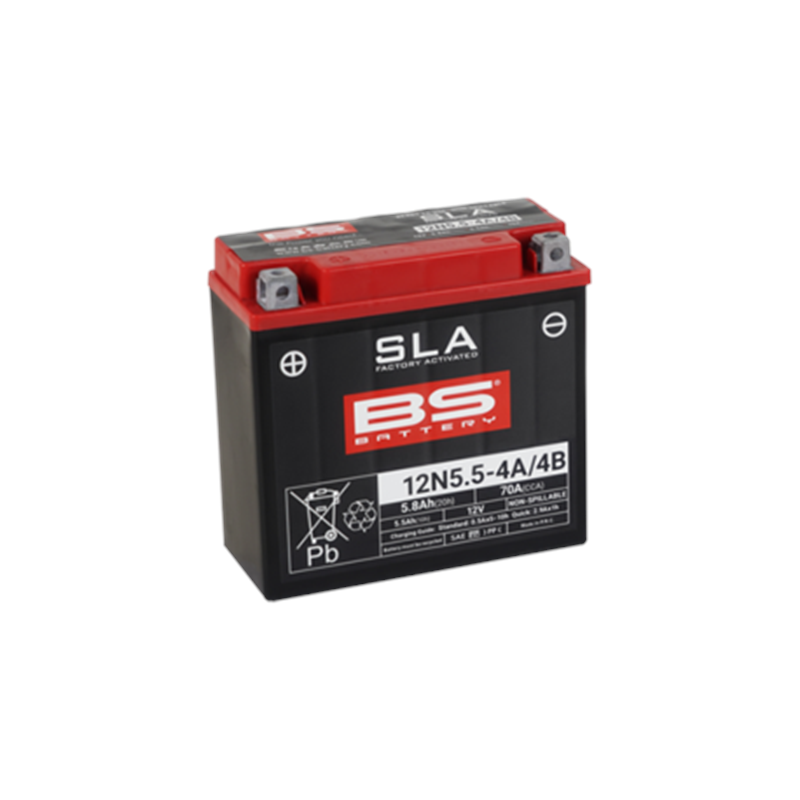BS akku 12N5.5-4A/4B (FA) SLA - Sealed & Activated