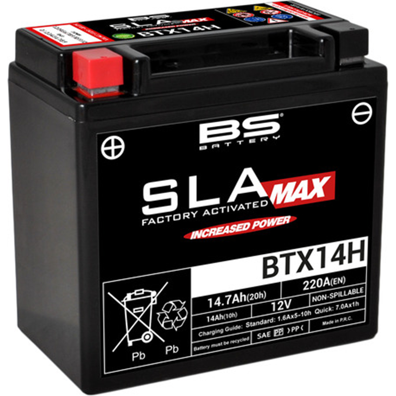 BS akku BTX14H (FA) SLA MAX - Sealed & Activated