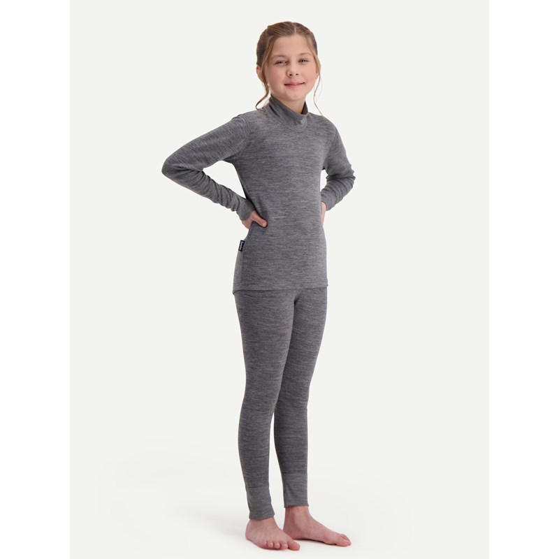 Svala Merino Extra Warm -lasten kerrasto harmaa 100