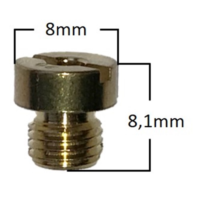 Pääsuutin, # 126 , Pyöreä, 6mm, Yhteensopiva: Dellorto