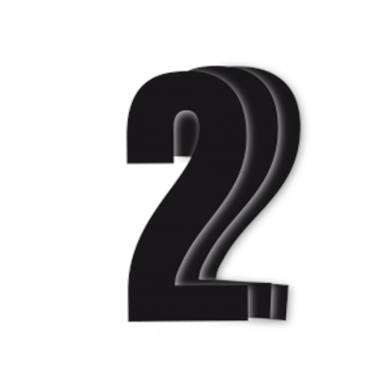 Blackbird kilpanumerot musta 3kpl/srj 13x7cm #2