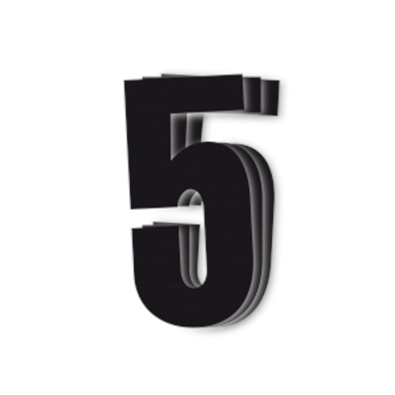 Blackbird kilpanumerot musta 3kpl/srj 13x7cm #5