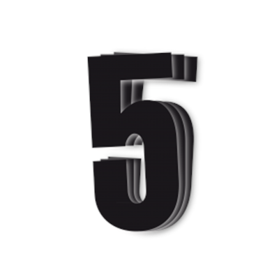 Blackbird kilpanumerot musta 3kpl/srj 13x7cm #5