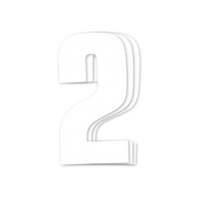 Blackbird kilpanumerot valkoinen 3kpl/srj 16x7,5cm #2