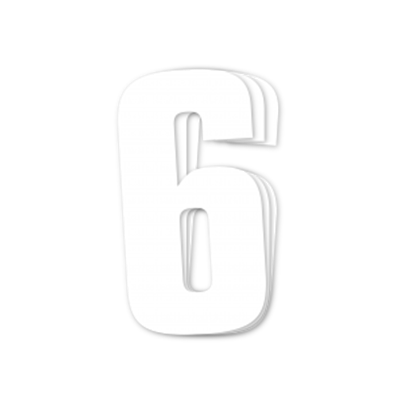 Blackbird kilpanumerot valkoinen 3kpl/srj 16x7,5cm #6