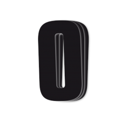 Blackbird kilpanumerot musta 3kpl/srj 16x7,5cm #0