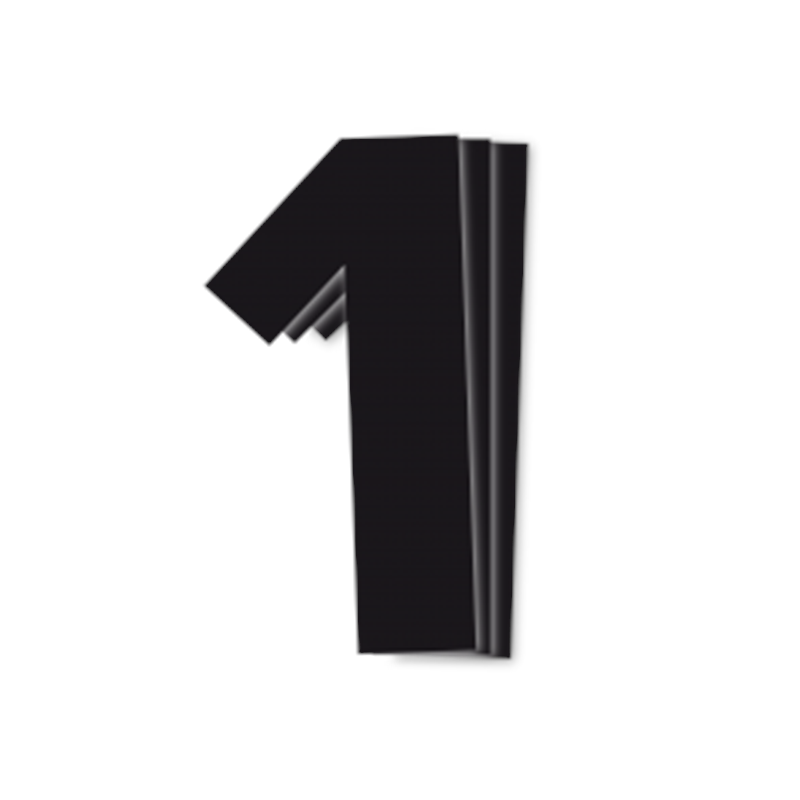 Blackbird kilpanumerot musta 3kpl/srj 16x7,5cm #1