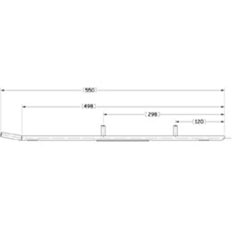 Sno-X Ripper Four Ohjausrauta pari 4" Kovametalli