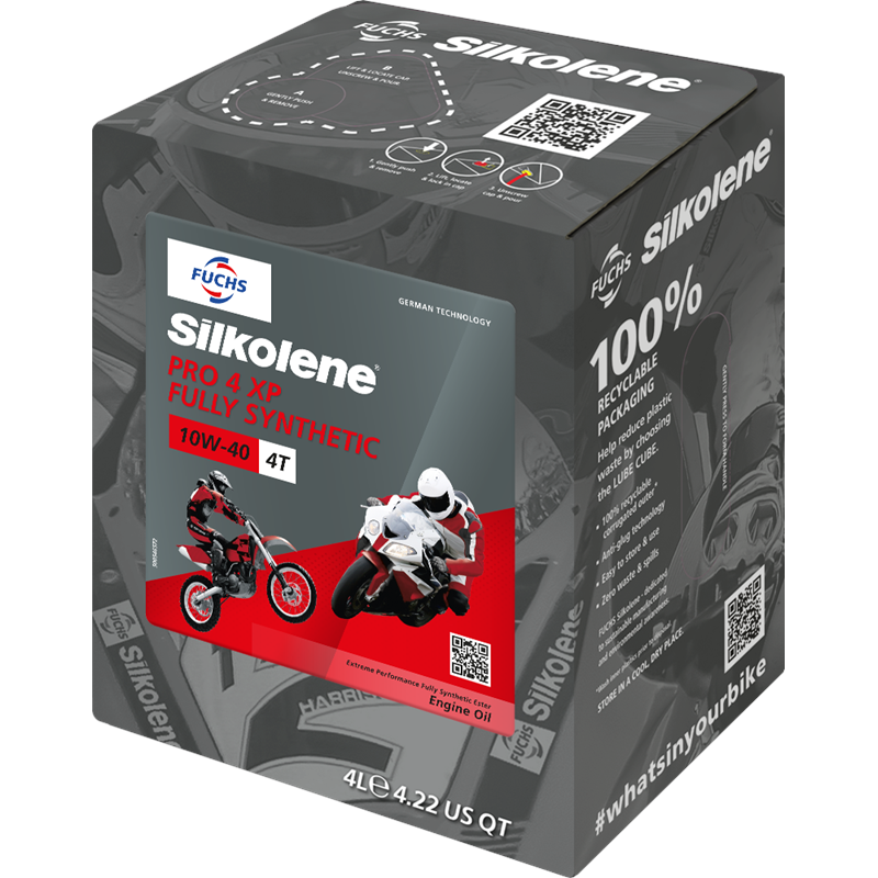 Silkolene Pro 4 10W-40 XP 4L CUBE 4-tahtiöljy
