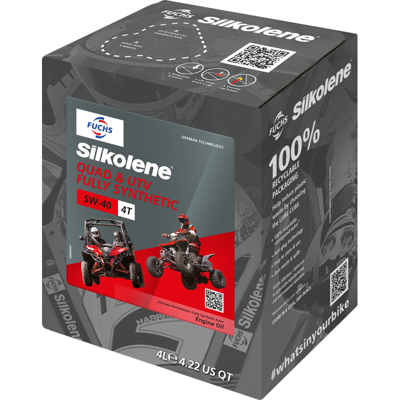 Silkolene Quad ATV 5W-40 4L CUBE 4-tahtiöljy
