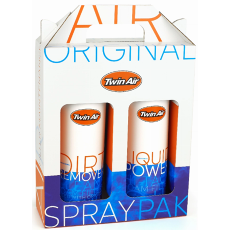 Twin Air Nestemäinen Power Spray + Nestemäinen lianpoisto Spray pakkaus (2x500ml)