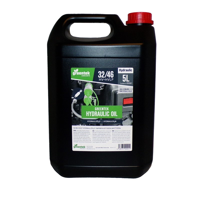 Greentek Hydrauliöljy 32/46 HVLP 5L
