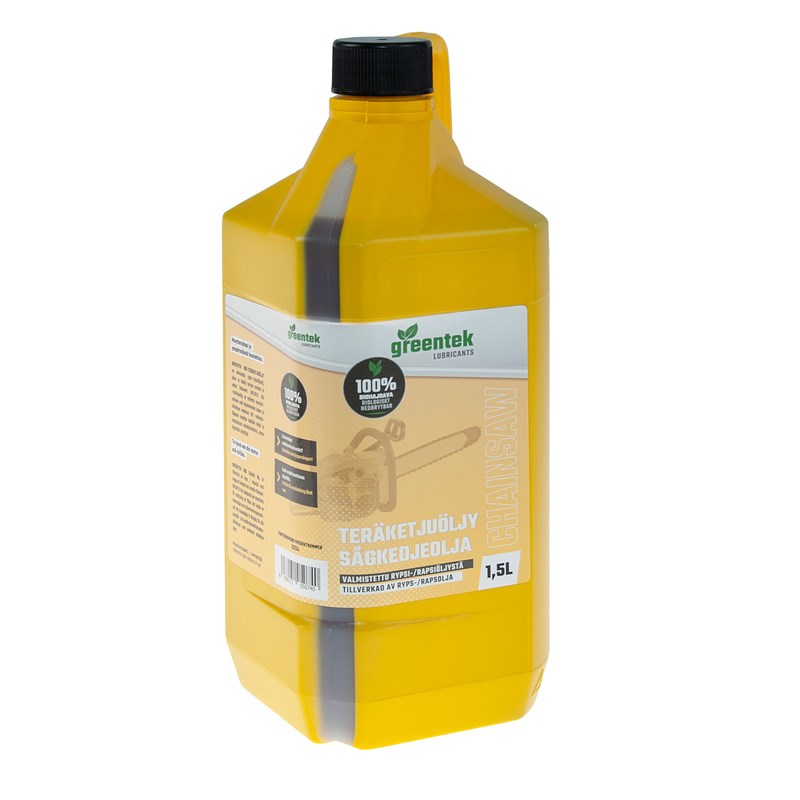 Greentek Teräketjuöljy Bio Pro 1,5L (Bio Rypsi-, Rapsiöljy)