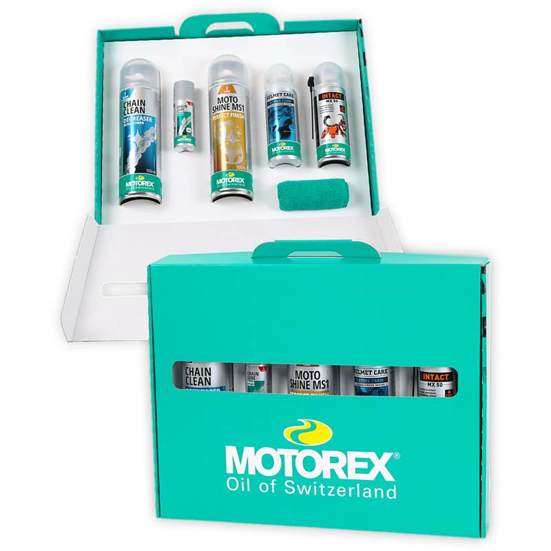 Motorex RIDE N' SHINE Voitelu- ja puhdistusainesarja