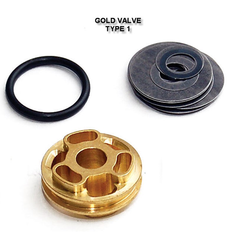 Race Tech Iskunvaimentimen venttiilit GoldValve 50x16mm SMGV5045