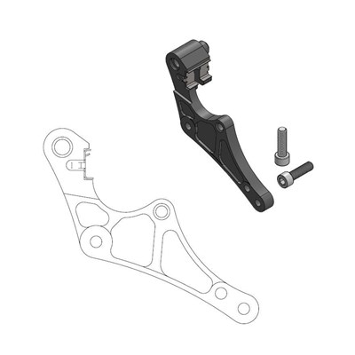 Moto-Master Supermoto Street adapteri Husqvarna incl.clip for Magura caliper
