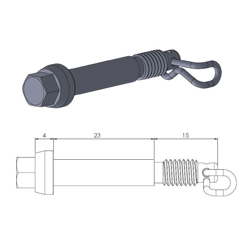 Moto-Master Jarrusatulan sokkatappi SX65 02-22 MC65 21-22 TC65 17-22
