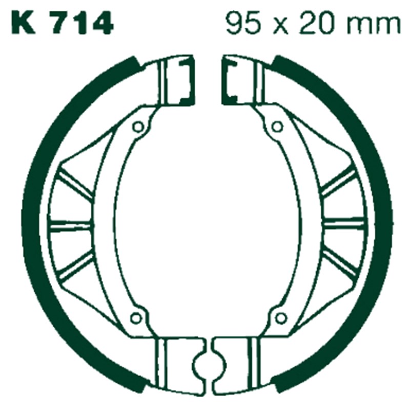 AIR Jarrukengät K 714 95x20mm pareittain KAWASAKI