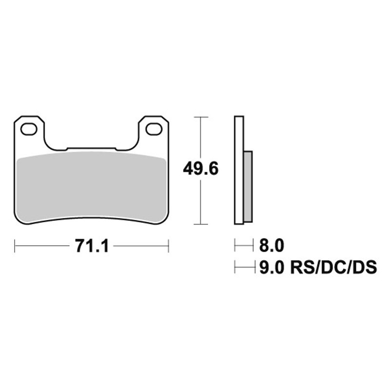 Sbs Jarrupalat Dual Sinter KAWASAKI, SUZUKI
