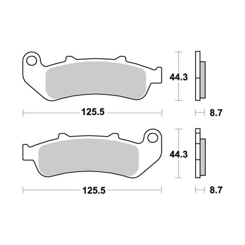 Sbs Jarrupalat Sintered Taakse HONDA