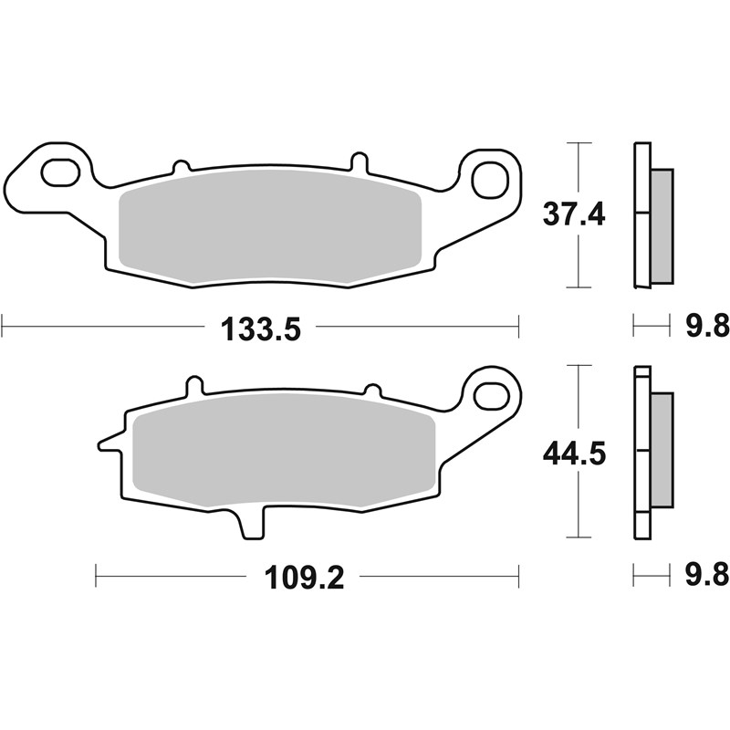 Sbs Jarrupalat Sintered Taakse SUZUKI