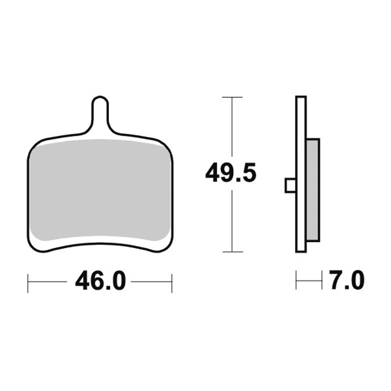 Sbs Jarrupalat Sintered Taakse BUELL