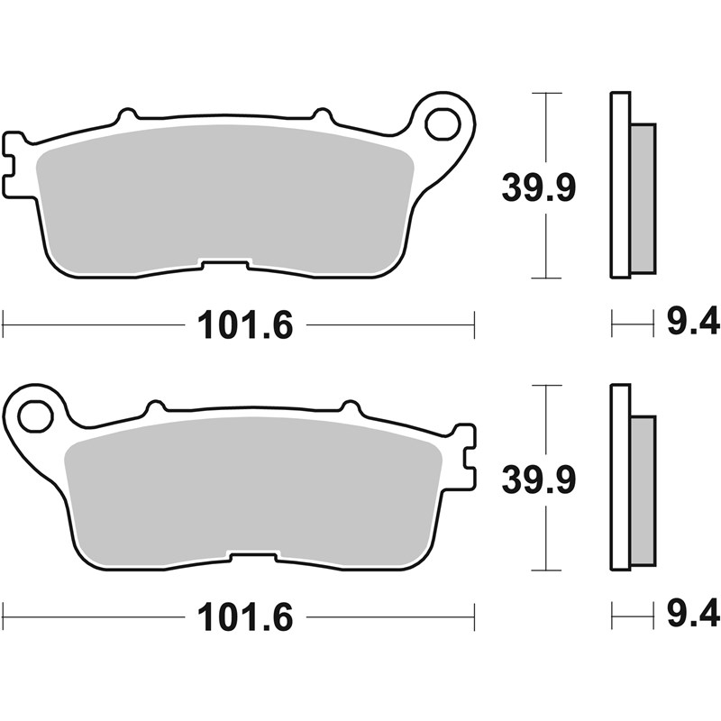 Sbs Jarrupalat Sintered Taakse HONDA