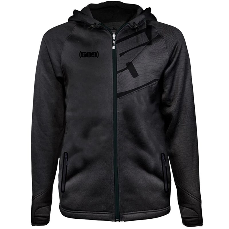 Tech Zip Hoodie - Black - XL