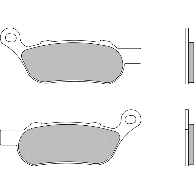 Brembo Jarrupalat Taakse Sintered Road HARLEY-DAVIDSON