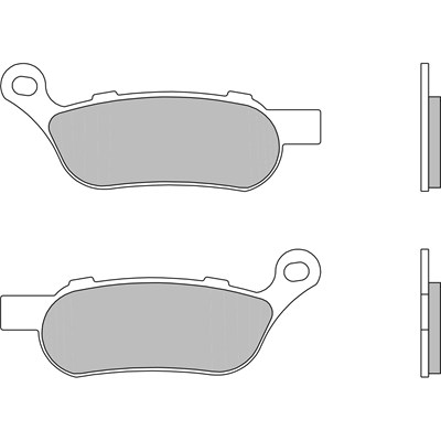 Brembo Jarrupalat Taakse Sintered Road HARLEY-DAVIDSON