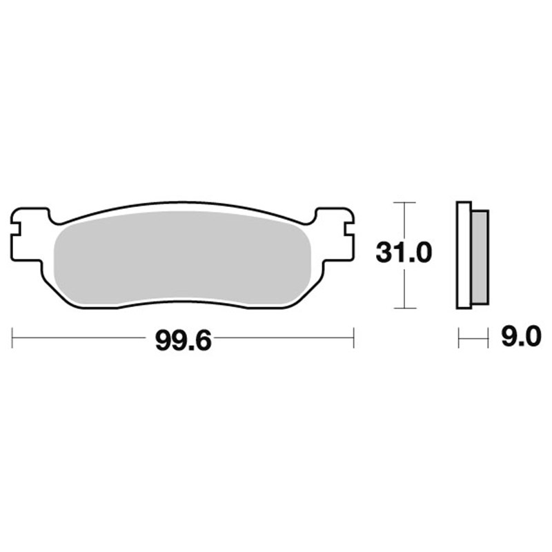 Sbs Jarrupalat Sintered Taakse YAMAHA