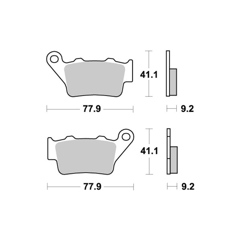 Sbs Jarrupalat Racing Sintered HUSABERG, HUSQVARNA, KTM, TM
