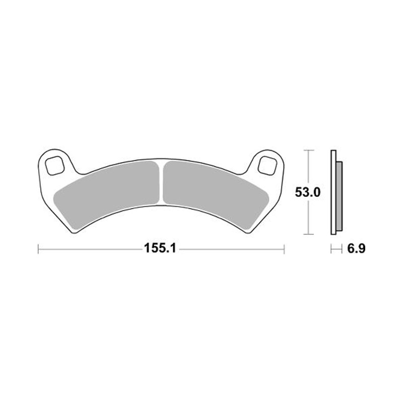 Sbs Jarrupalat Racing Sintered POLARIS