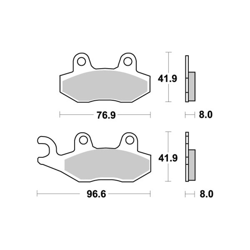 Sbs Jarrupalat Ceramic KAWASAKI, SUZUKI, YAMAHA