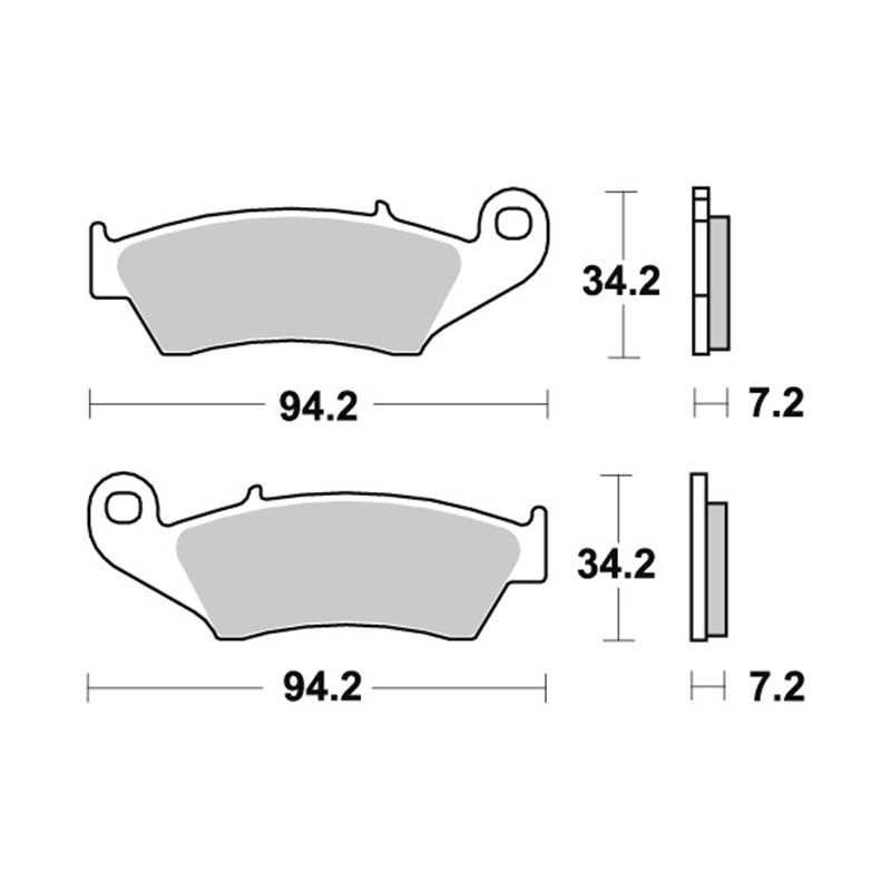 Sbs Jarrupalat Ceramic APRILIA, GAS GAS, HONDA, KAWASAKI, SUZUKI, YAMAHA