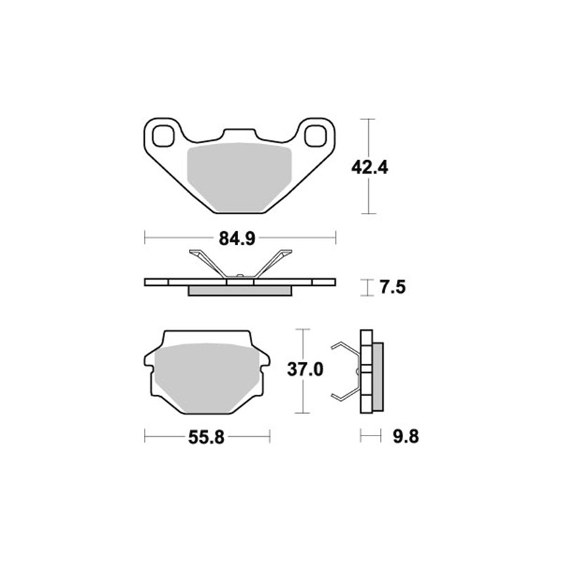Sbs Jarrupalat Ceramic APRILIA, BUELL