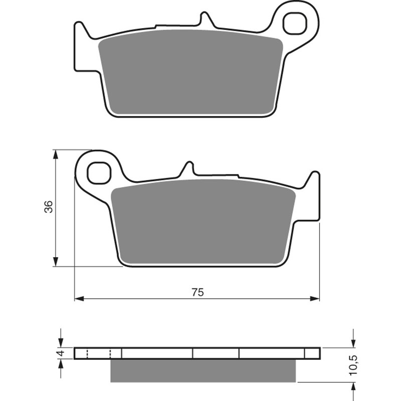 GOLDFREN Jarrupalat 003 Ceramic Carbon S33 GAS GAS, HONDA, KAWASAKI, SUZUKI, TM, YAMAHA