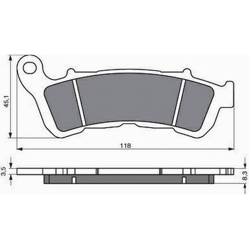 GOLDFREN Jarrupalat 257 Ceramic Carbon S3 HONDA, SUZUKI