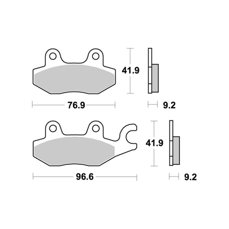 Sbs Jarrupalat Ceramic (688HF) DAELIM, HONDA, KYMCO
