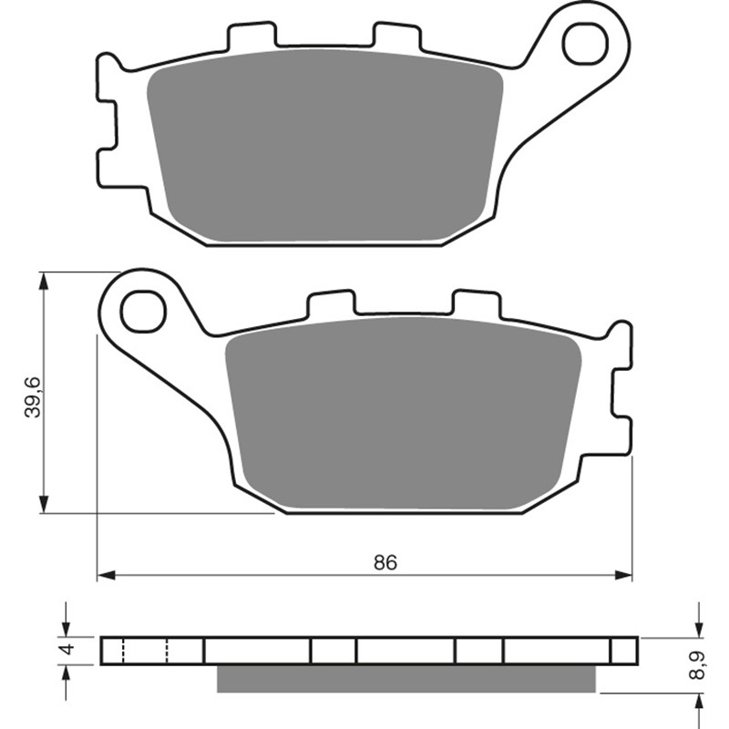 GOLDFREN Jarrupalat 021 Ceramic carbon AD HONDA, KAWASAKI, SUZUKI, YAMAHA